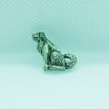 Dog Chinese New Year Pin Brooch in Nickle Silver with Gift Bag