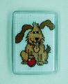 Dog Cross Stitch Badge from Alison Perkins (55 x 40mm)