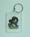 Dog in Hat and Scarf Cross Stitch Keyring from Alison Perkins (56 x 42mm)