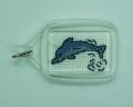 Dolphin Cross Stitch Key Ring from Alison Perkins (45 x 35mm)