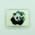 Panda Cross Stitch Badge from Alison Perkins (55 x 40mm)
